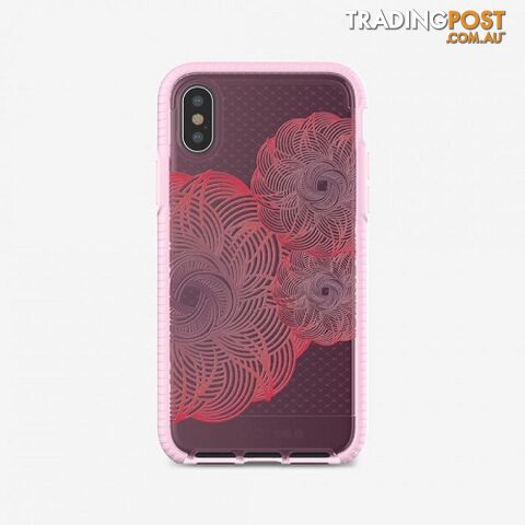 Tech21 Evo Check Evoke Case for iPhone X / XS - Pink / Red -...