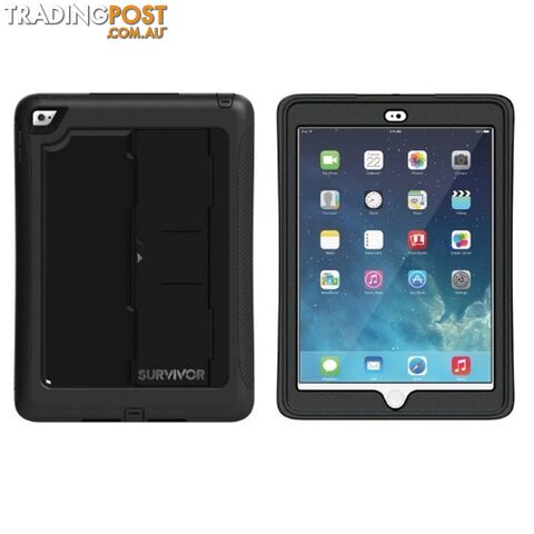 Griffin Survivor Tough Slim Case for iPad Air 2 - Black - 685387411085/GB40366 -...