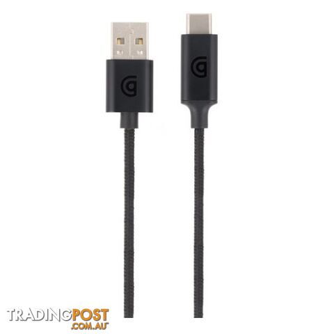 Griffin USB Type C to USB A Cable Premium 6ft / 1.8m - Black - 685387446032/GC43310 - Griffin