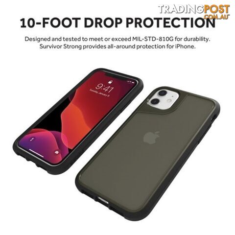 Griffin Survivor Strong Rugged Case for iPhone 11 - Black -...