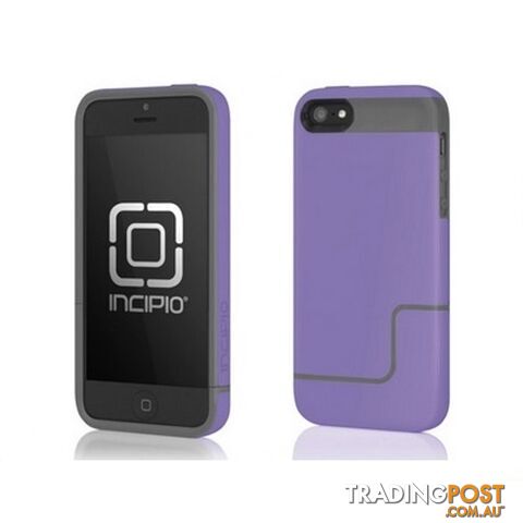 Incipio Edge Pro Slider Hard Case iPhone 5 / 5S / SE 1st Gen - Purple / Grey - 814523028324/IPH-832 - Incipio