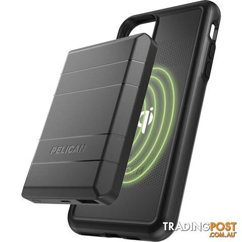 Pelican Protector Case + EMS Portable Magnetic Battery Charger iPhone 11 Pro Max / XS Max - 19428172114/C57220-001A-BKBK - Pelican