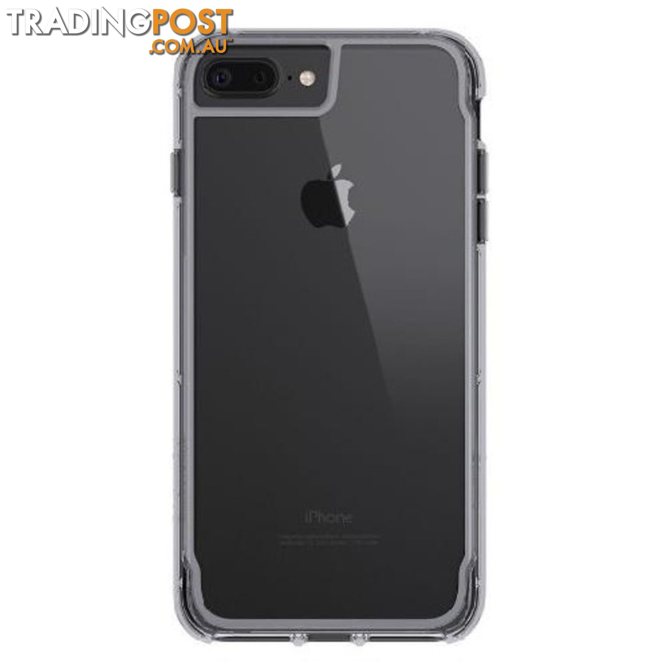 Griffin Survivor Clear Case for iPhone 8+ / 7+ / 6+ - Black / Smoke - 685387430864/GB42315 - Griffin