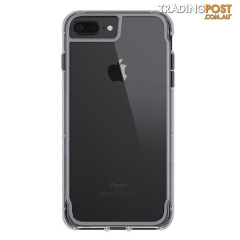 Griffin Survivor Clear Case for iPhone 8+ / 7+ / 6+ - Black / Smoke - 685387430864/GB42315 - Griffin