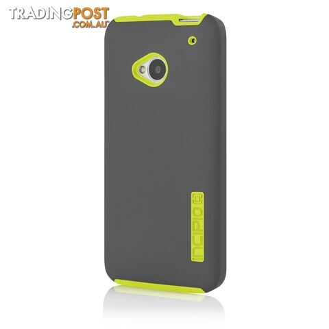 Incipio DualPro Tough Case for HTC One (M7) - Charcoal Gray / Neon Yellow - 814523273526/HT-352 - Incipio