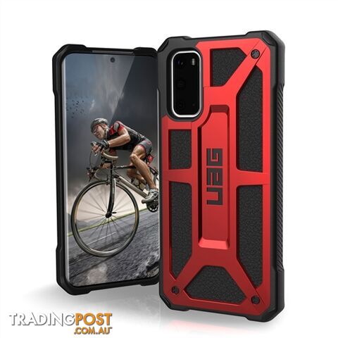 UAG Monarch Rugged & Tough Protective Case Samsung S20 6.2 inch Crimson Red - 812451033748/211971119494 - UAG