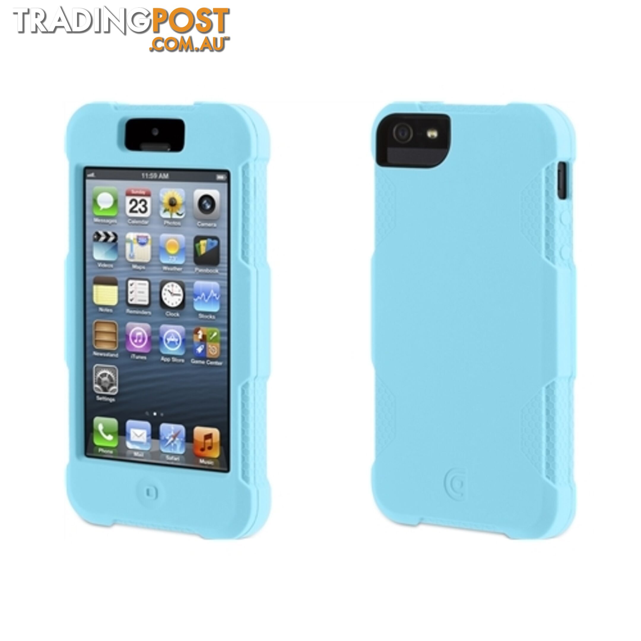 Griffin Protector Case Simple Minimalist Silicone iPhone 5 / 5S / SE 1st Gen - Turquoise - 685387361137/GB35673 - Griffin