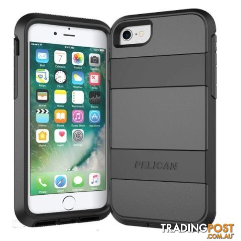 Pelican Voyager Rugged Case with Belt Clip iPhone 8 / 7 / 6 / 6s - Black -...