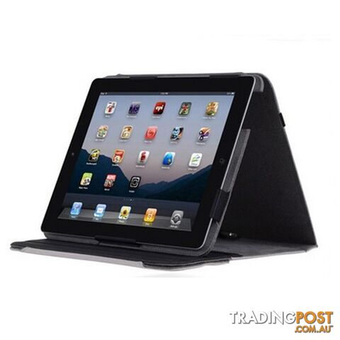 Incipio Premium Kickstand Case with Stylus Apple iPad  2nd 3rd 4th Gen Gray Nylon - 814523352511/IPAD-251 - Incipio