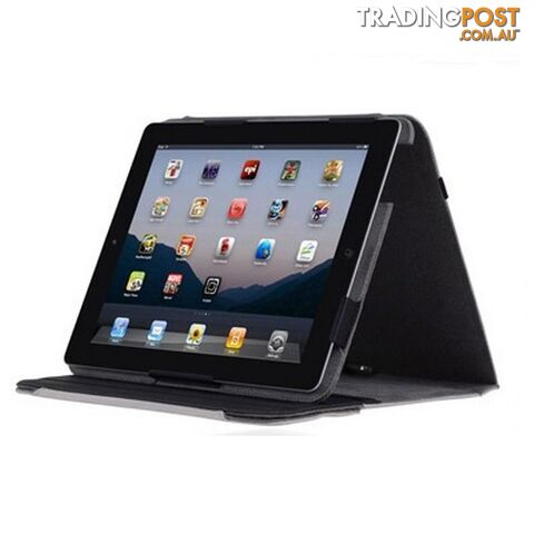 Incipio Premium Kickstand Case with Stylus Apple iPad  2nd 3rd 4th Gen Gray Nylon - 814523352511/IPAD-251 - Incipio