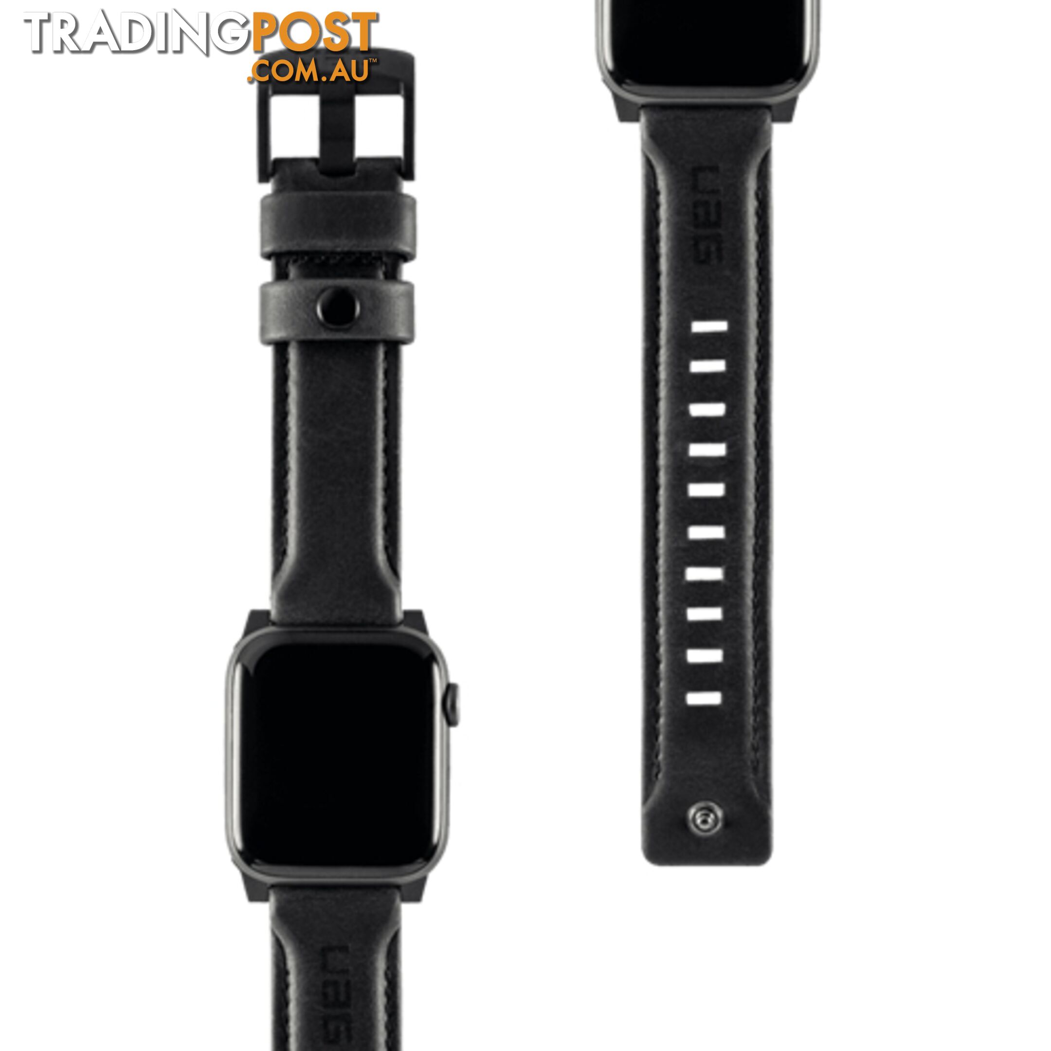 UAG Apple Watch Leather Range Strap 44 / 42mm - Black - 812451031874/19148B114040 - UAG