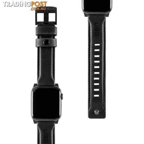 UAG Apple Watch Leather Range Strap 44 / 42mm - Black - 812451031874/19148B114040 - UAG
