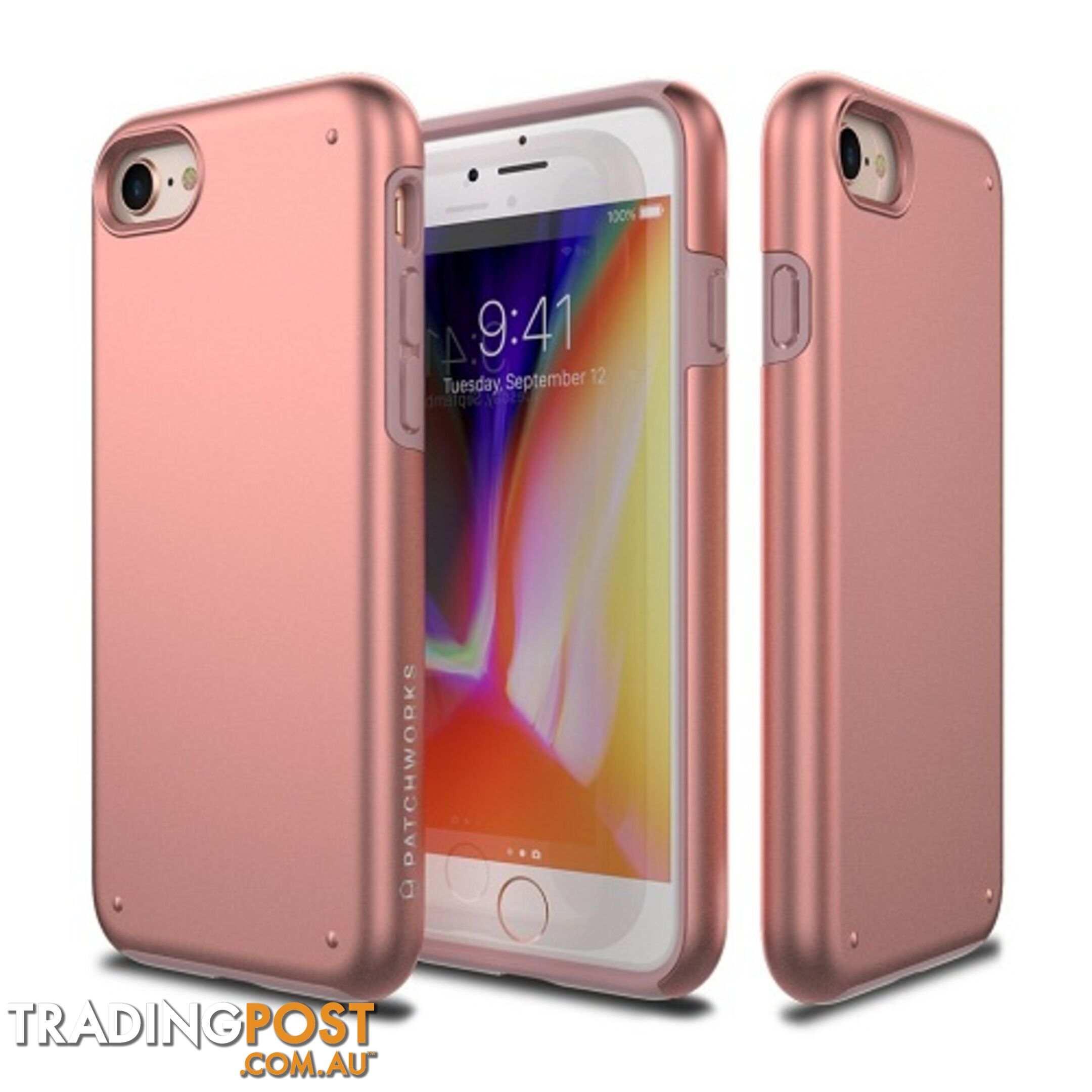 Patchworks Chroma Metalic Color Rugged Case iPhone 8 / 7 - Rose Gold - 8809453318517/CRA73 - Patchworks