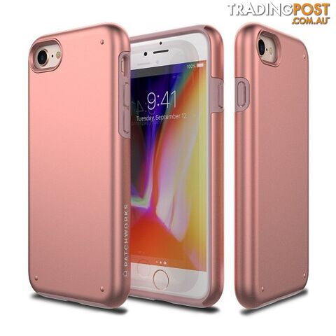 Patchworks Chroma Metalic Color Rugged Case iPhone 8 / 7 - Rose Gold - 8809453318517/CRA73 - Patchworks