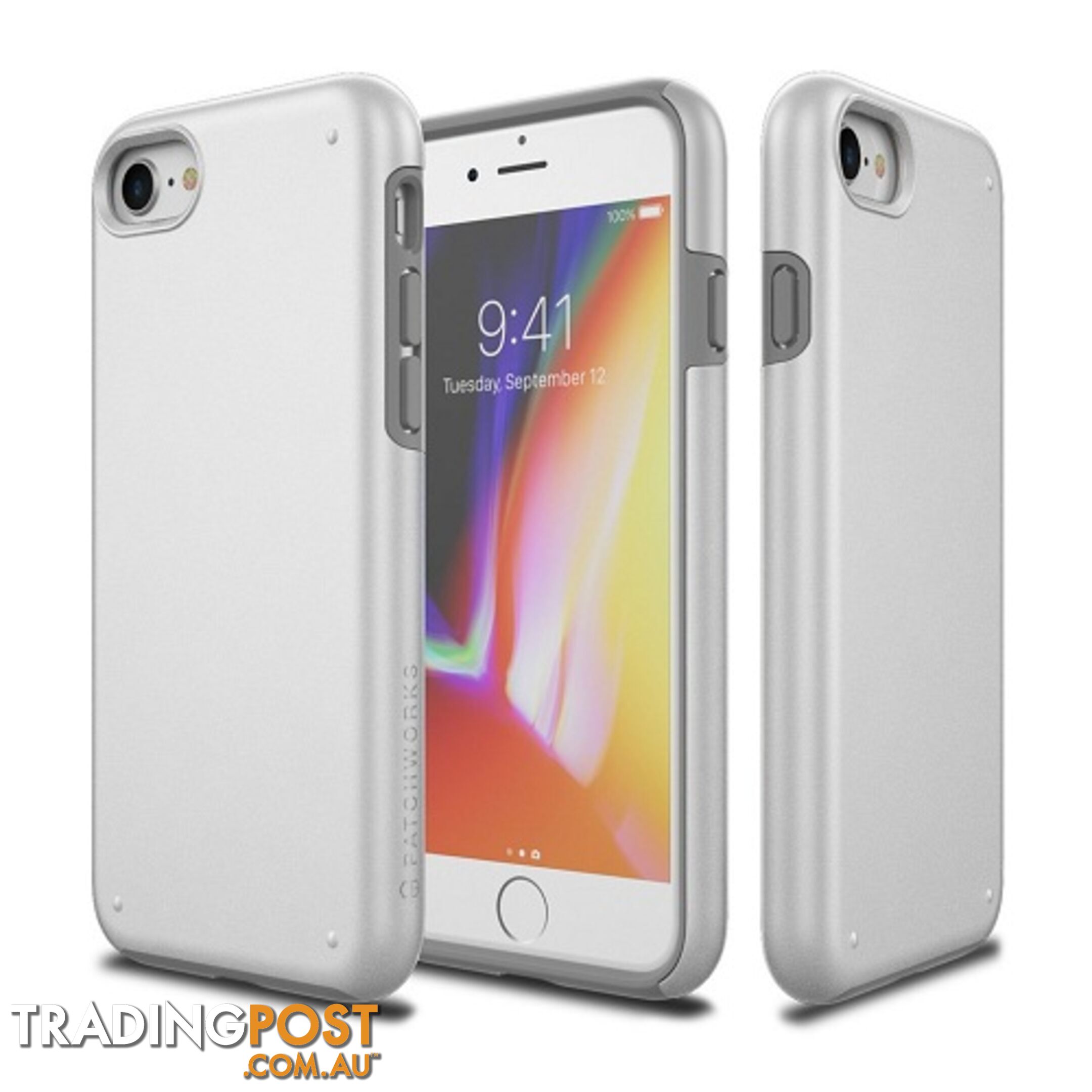 Patchworks Chroma Metalic Color Rugged Case iPhone 8 / 7 - White - 8809453318500/CRA72 - Patchworks