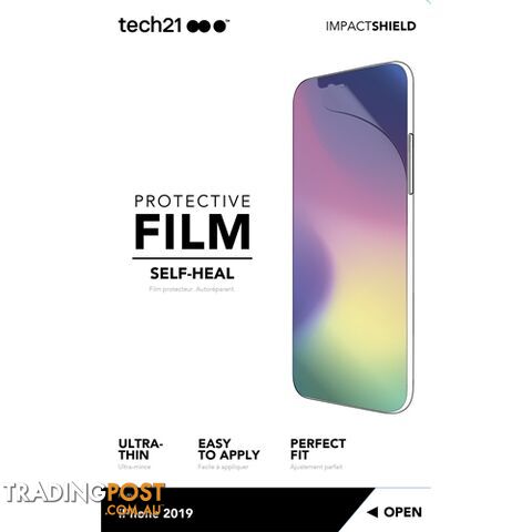 Tech21 Impact Shield Self Heal Screen Film Protector iPhone 11 & XR -...