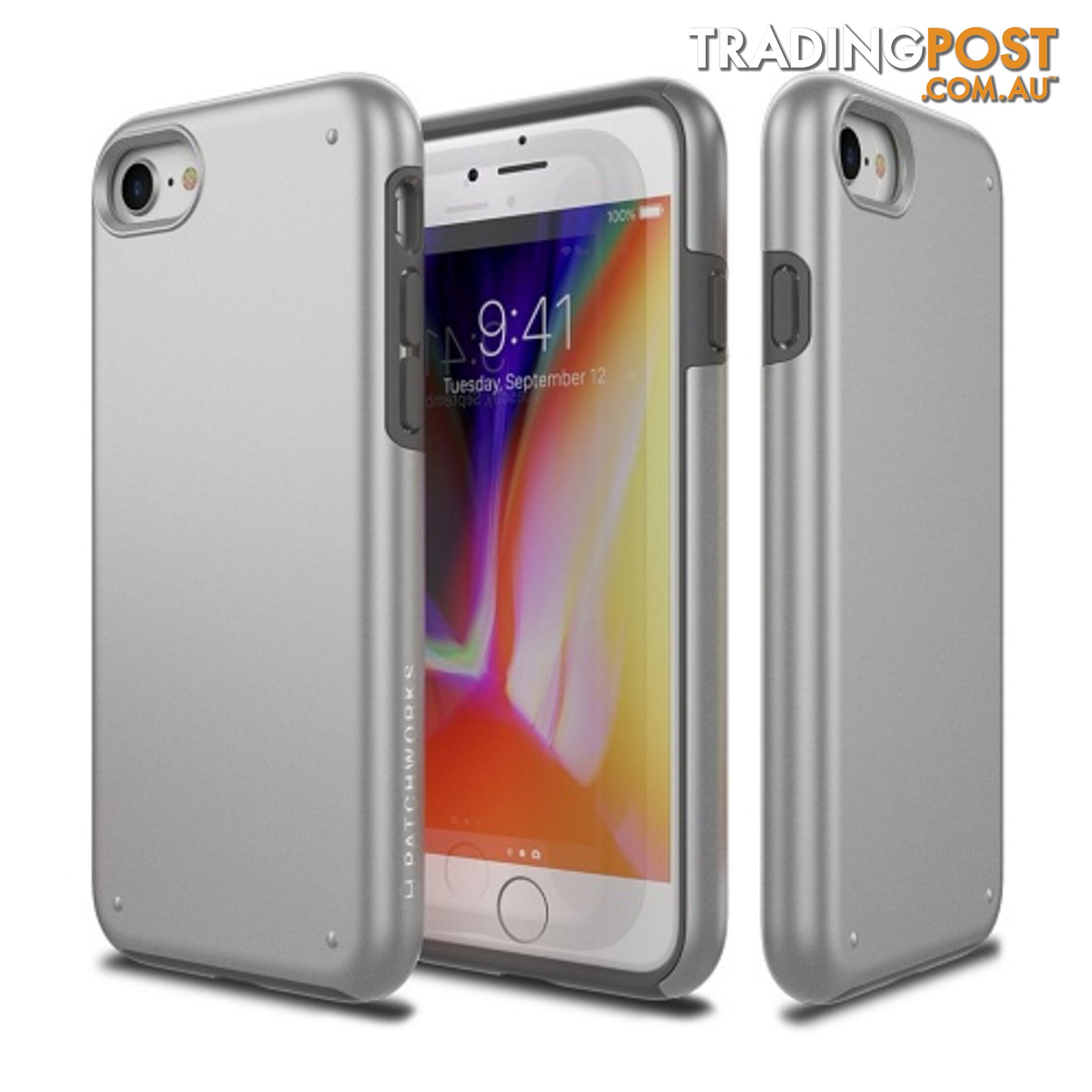 Patchworks Chroma Metalic Color Rugged Case iPhone 8 / 7 - Silver - 8809453318524/CRA74 - Patchworks