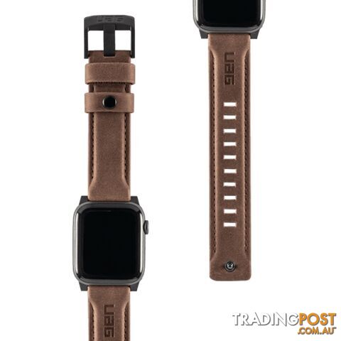 UAG Apple Watch Leather Range Strap 44 / 42mm - Brown - 812451031881/19148B114080 - UAG