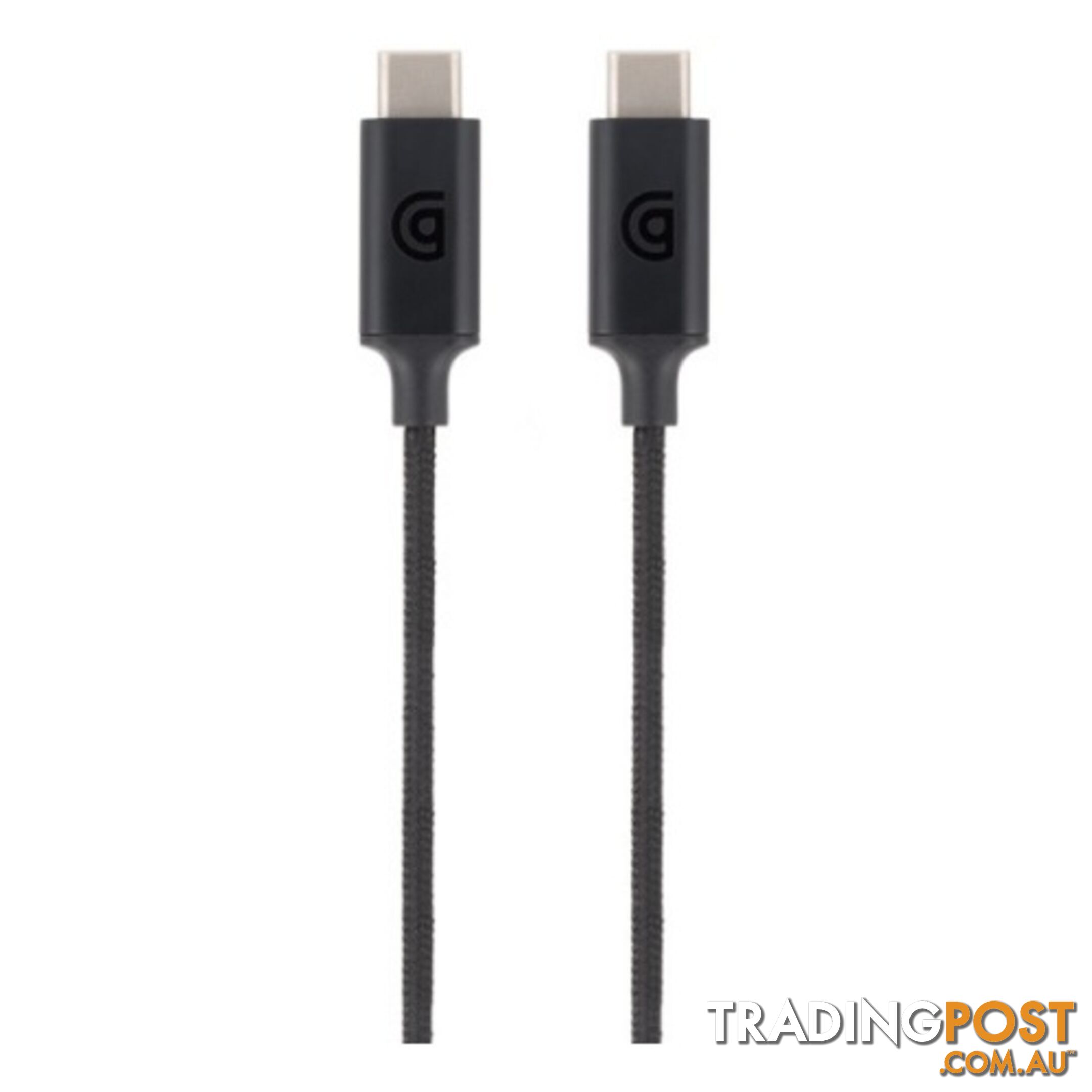 Griffin Braided USB Type C to Type C Cable Premium 6ft / 1.8m - Black - 685387446056/GC43312 - Griffin