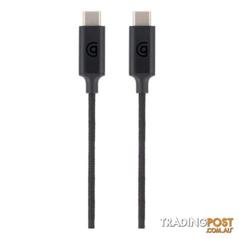 Griffin Braided USB Type C to Type C Cable Premium 6ft / 1.8m - Black - 685387446056/GC43312 - Griffin