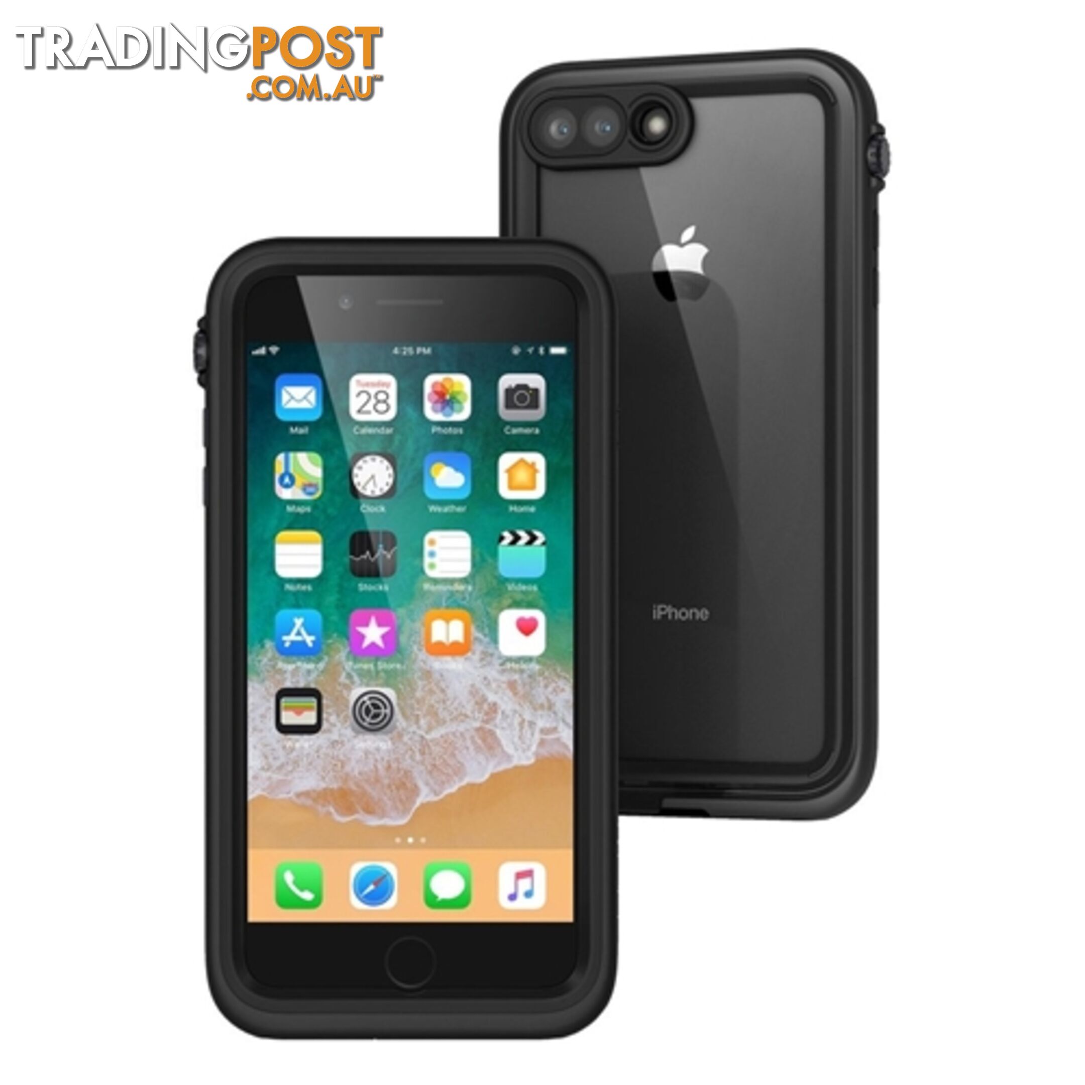 Catalyst Waterproof & Rugged Tough Case iPhone 8+ / 7+ -  Stealth Black - 840625102112/CATIPHO8+BLK - Catalyst