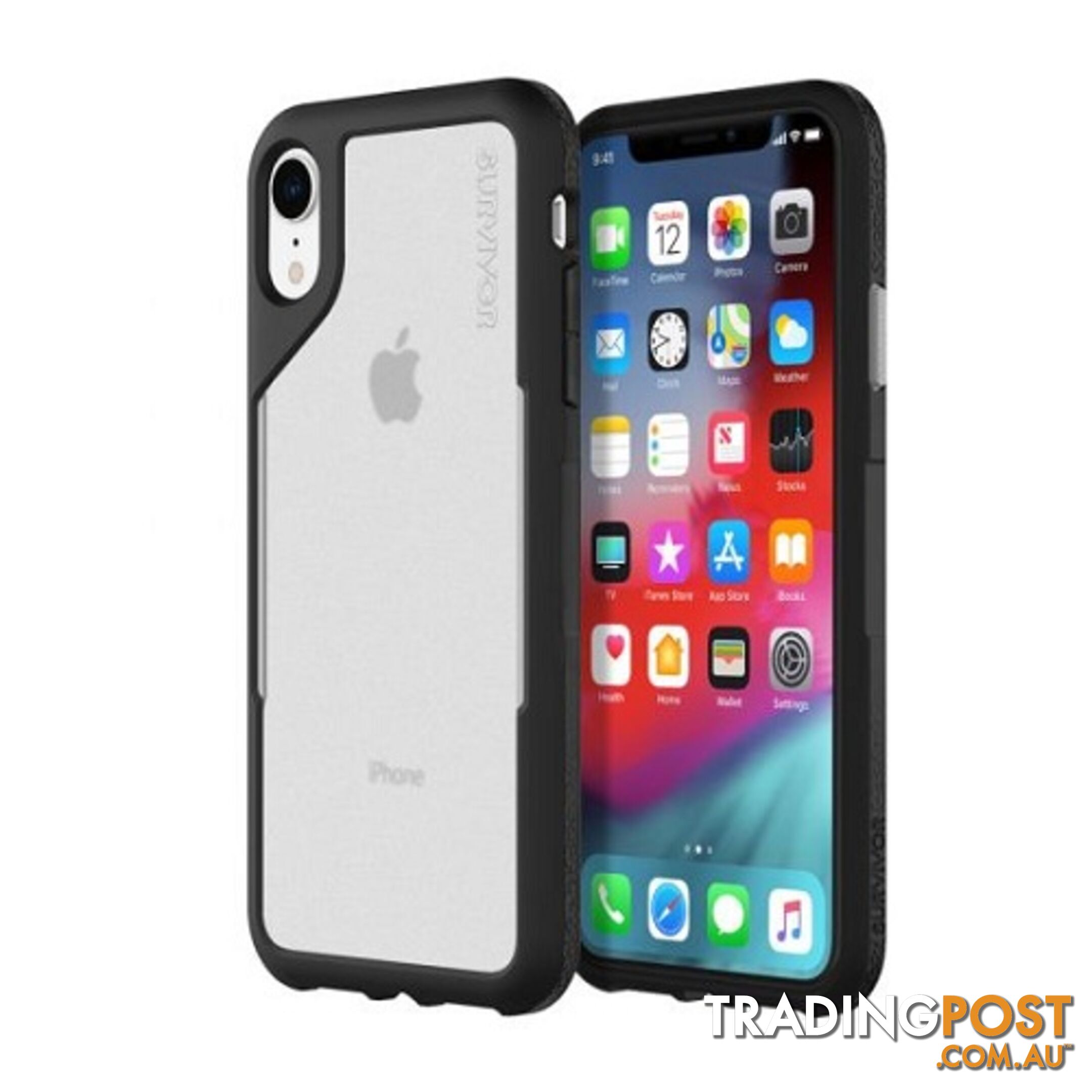 Griffin Survivor Endurance Case for iPhone XR - Black / Gray - 191058079978/GIP-005-BGY - Griffin