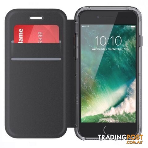 Griffin Survivor Clear Wallet Case iPhone 8 / 7 / 6 - Black / Clear -...