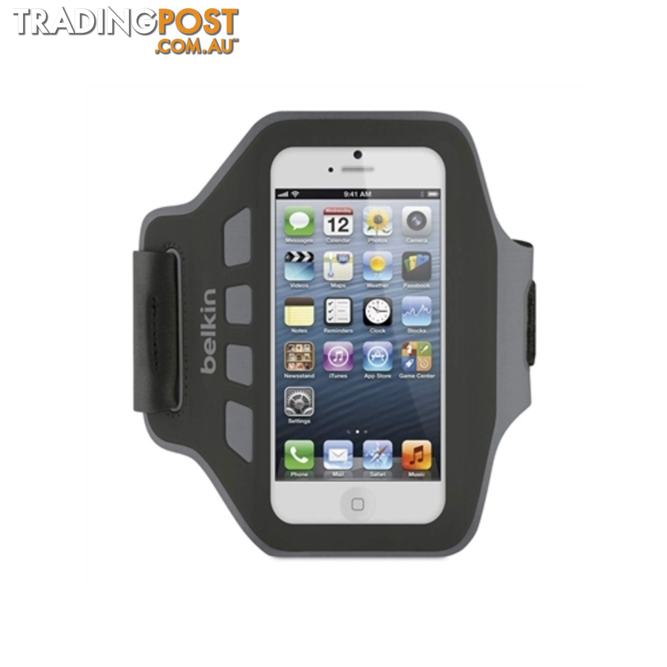 Belkin iPhone 5 Easfit Armband Case Cover Skin Blacktop - F8W105QEC00 - 722868913307/F8W105QEC00 - Belkin