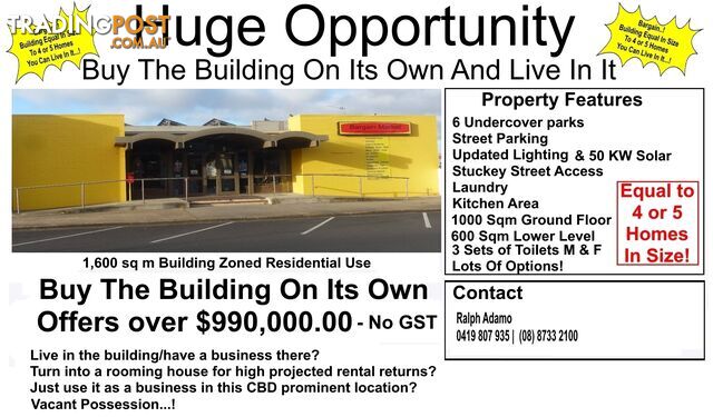 Home/Business - Huge Brick Building approx 1,600 Sqm