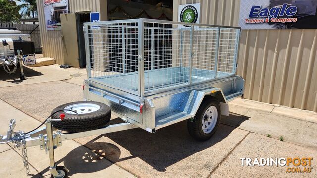 7Ã4 GALV CAGE TRAILER