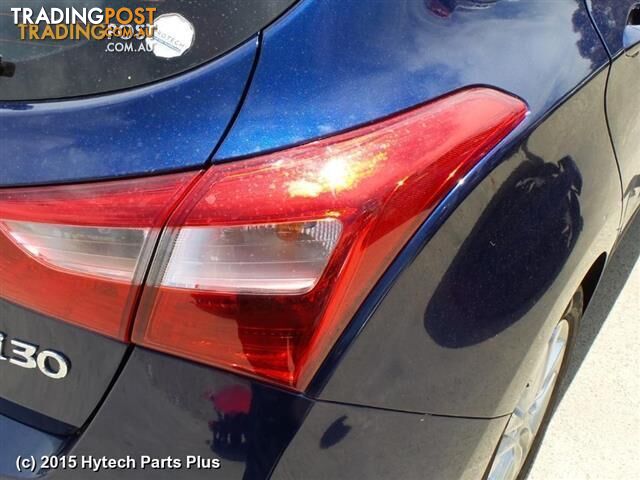 2012 HYUNDAI I30 REAR BUMPER blue reverse sensor type number plate has been torn...