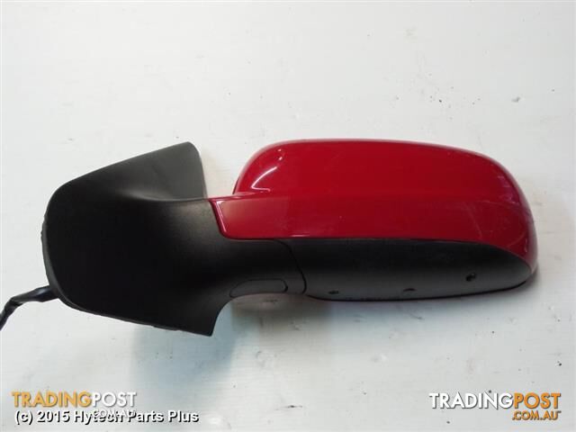 2001 VOLKSWAGEN GOLF LEFT DOOR MIRROR red tested good has scratches on cover