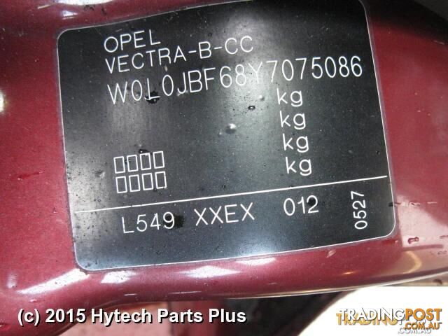 2000 HOLDEN VECTRA INTERIOR MIRROR