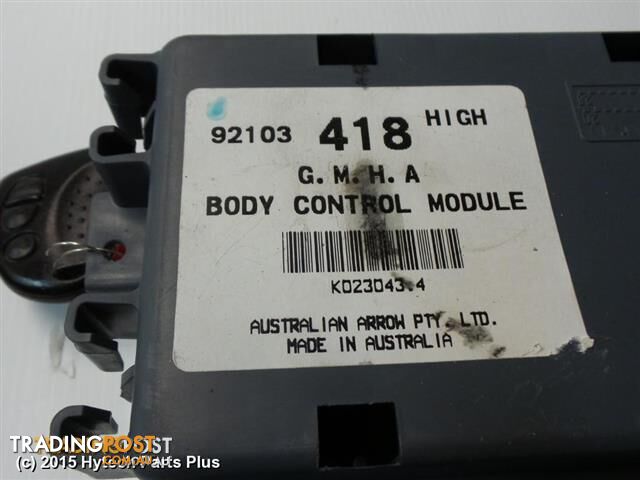 2002 HOLDEN STATESMAN/CAPRICE ECU with bcm 92103 418 HIGH ECU. NO. 09356445 16269248 DMTY - photo 2 of 6
