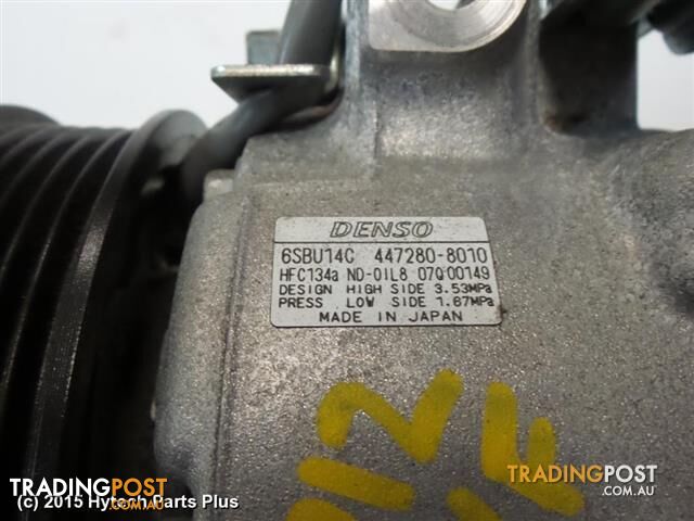 2013 HOLDEN COMMODORE Air Con COMPRESSOR - photo 3 of 5