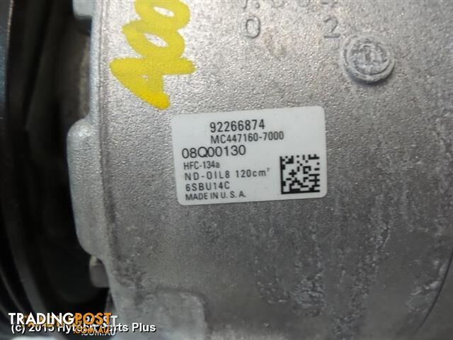 2013 HOLDEN COMMODORE Air Con COMPRESSOR - photo 2 of 5
