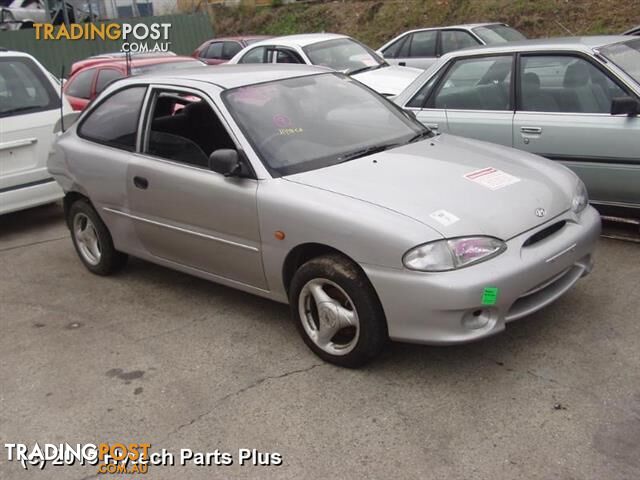 1999 HYUNDAI EXCEL SEAT BELT/STALK LEFT FRONT 3 door d shape buckle