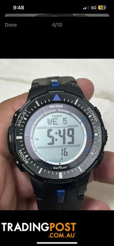 Casio Pro Trek Solar mens digital watch