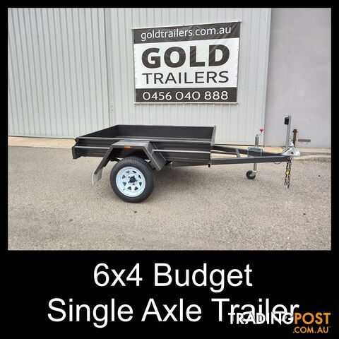 6x4 Single Axle Box Trailer - Budget