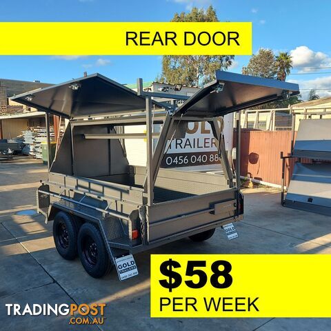 8x5 Tradesman Trailer - 3 Door & Tool Box