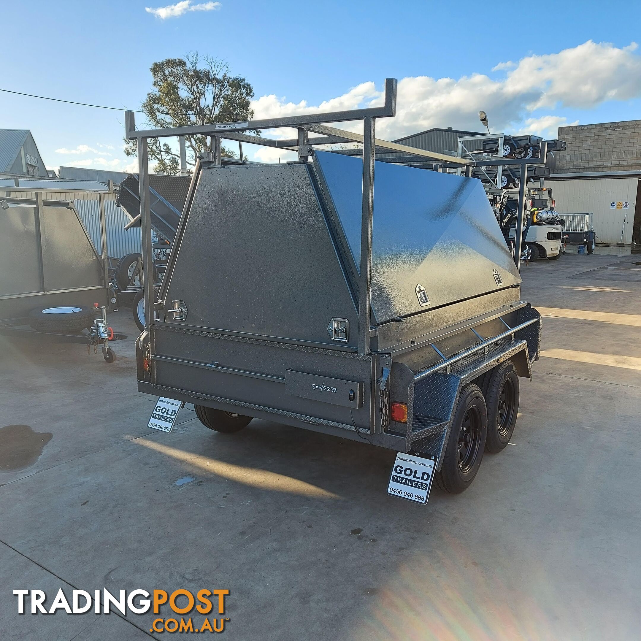 8x5 Tradesman Trailer - 3 Door & Tool Box