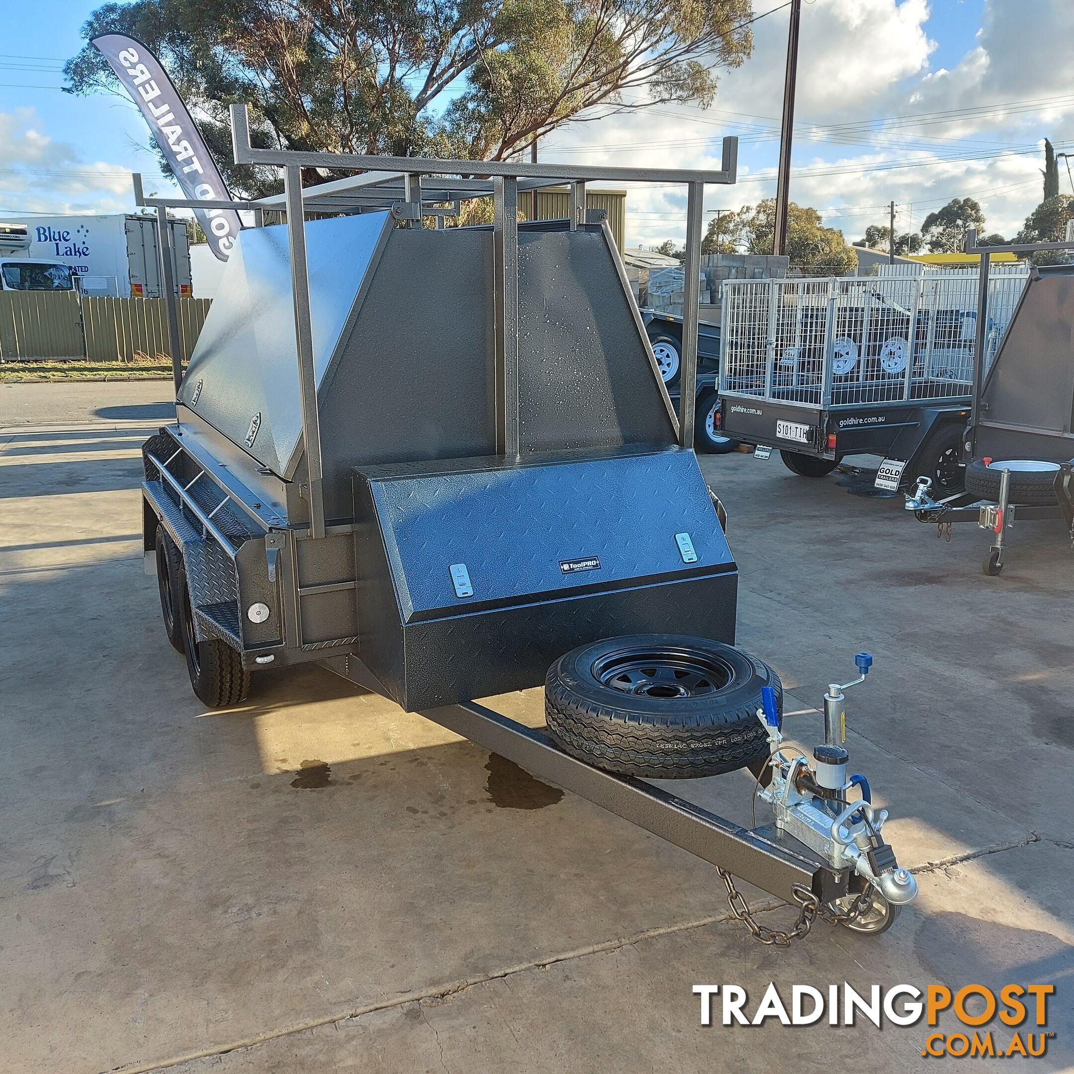 8x5 Tradesman Trailer - 3 Door & Tool Box