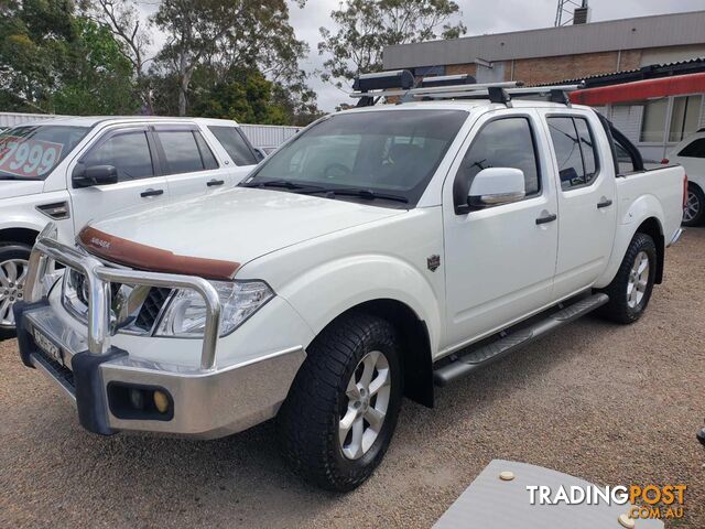 2012 NISSAN NAVARA ST25THANNIVERSARYLE D40MY12 DUAL CAB P/UP