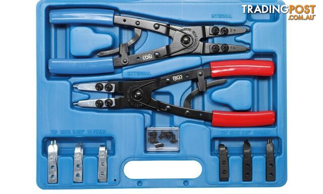 BGS Germany 10-piece Clip Circlip Ratchet Ratcheting Heavy Duty Pliers Set Boxed