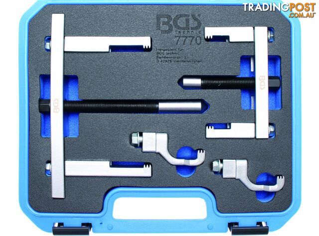 BGS technic Germany 10-pcs Fan Belt Alternator Power Steering Pulley Puller Set