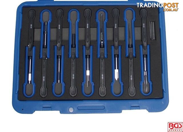 BGS Germany 12-pcs Automotive Universal C-Bus Round Flat Terminal Block Tool Set