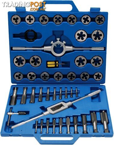 BGS Germany 45-pieces Trade Quality Imperial Tap and Die Set SAE Tungsten Steel