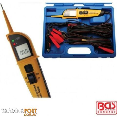 BGS Germany Auto LED Multimeter Voltage Continuity Circuit Tester Probe 12V-24V