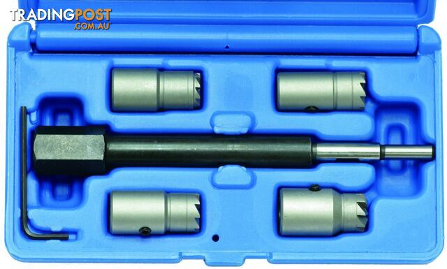 BGS Germany 5-piece Injector Seat Cutter Set Diesel Common Rail CDI Pilot Reamer