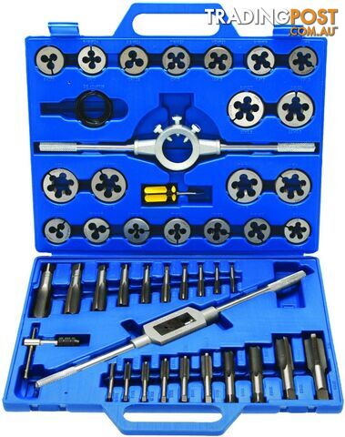 BGS Germany 45-pieces Large Size Metric 6mm-24mm Tap and Die Set Tungsten Steel